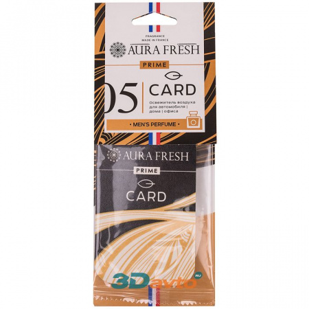 Ароматизатор AURA FRESH PRIME CARD №5 PACO RABANNE-INVICTUS - КОЛОРЛОН ВТД Новосибирск