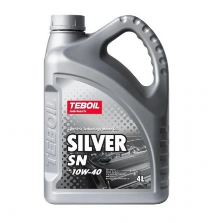 Масло моторное  TEBOIL Silver SN 10W-40,4л п/с - КОЛОРЛОН ВТД Новосибирск