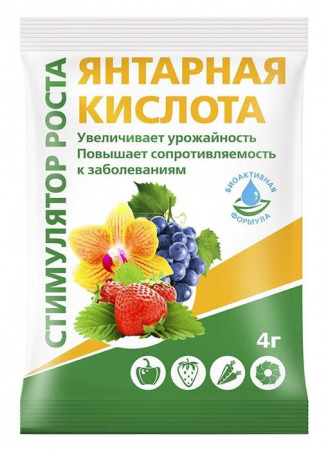 Янтарная кислота, 4г - КОЛОРЛОН ВТД Новосибирск