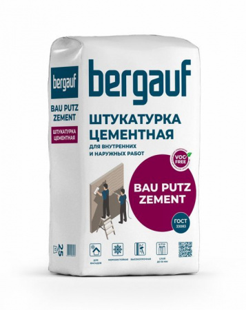 Bergauf Bau Putz Zement 25 кг Штукатурка цементная - КОЛОРЛОН ВТД Новосибирск