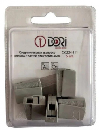 Dori СМК224-111 (5шт) клемма соединительная с пастой 47179 - КОЛОРЛОН ВТД Новосибирск