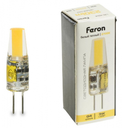 3W Лампа LED 3W 12V G4 2700K JC, LB-424 - КОЛОРЛОН ВТД Новосибирск