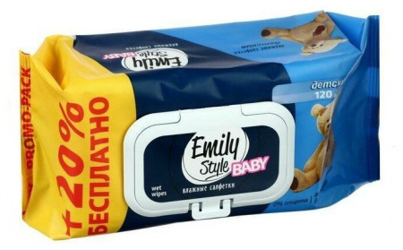 Emily Style Салфетки влажные для всей семьи 100+20шт - КОЛОРЛОН ВТД Новосибирск