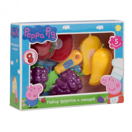 29888Игровой н/р фруктов и овощей 5 предм.,ТМ Peppa - КОЛОРЛОН ВТД Новосибирск