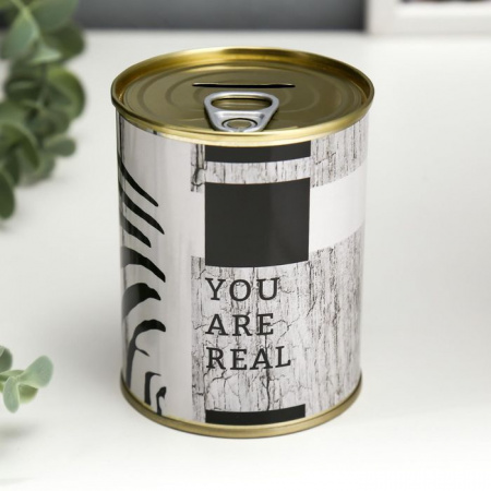 Копилка-банка металл "You are real" 5222876 - КОЛОРЛОН ВТД Новосибирск