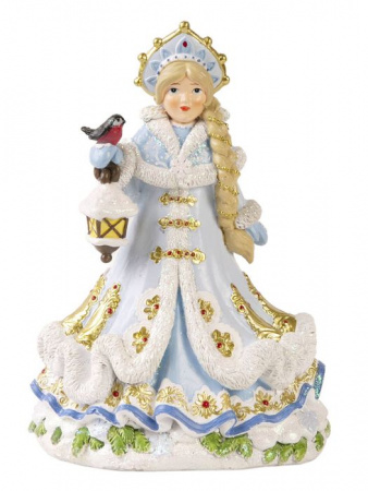 Новогодняя фигурка Снегурочка Русская-коса из полирезины / 22x15,5x12см арт.80313 - КОЛОРЛОН ВТД Новосибирск