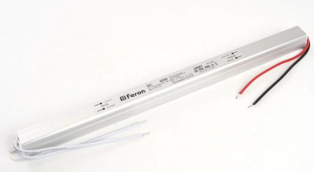 Трансформатор электронный 60W 24V ( ультратонкий драйвер), LB001 FERON - КОЛОРЛОН ВТД Новосибирск