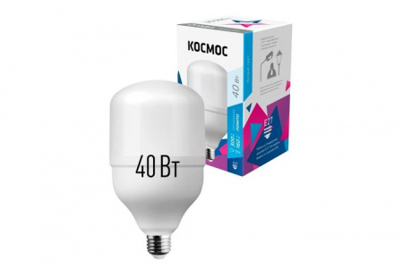 Светодиодная лампа КОСМОС HWLED  40W 220V E27 4500K - КОЛОРЛОН ВТД Новосибирск