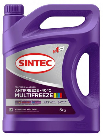 Sintec MULTIFREEZE G13 антифриз сиреневый -40 5кг - КОЛОРЛОН ВТД Новосибирск