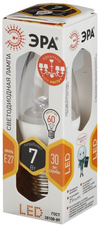 7W Led Эра B35-827-E27-Clear Лампа - КОЛОРЛОН ВТД Новосибирск