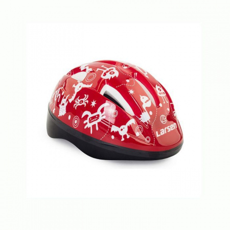 Шлем роликовый Larsen Kiddy Red (M(46-48cm)) - КОЛОРЛОН ВТД Новосибирск