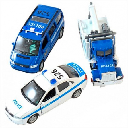 99610-3A  Игрушка набор машин "Полиция" 3 шт - КОЛОРЛОН ВТД Новосибирск