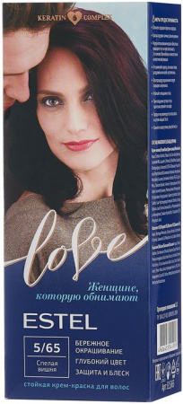 Эстель Love краска-крем  5/65 спелая вишня - КОЛОРЛОН ВТД Новосибирск