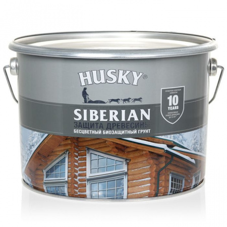 HUSKY SIBERIAN «Грунт для дерева» бесцветный (9л) - КОЛОРЛОН ВТД Новосибирск
