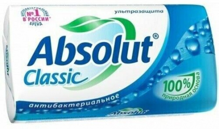мыло туал Абсолют антибакт Classic  Ультразащита 90гр/Сам/72x6 - КОЛОРЛОН ВТД Новосибирск