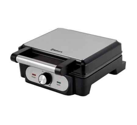 SAKURA Вафельница SA-7429T 1400Вт "венские вафли" антипригар.покрытие - КОЛОРЛОН ВТД Новосибирск