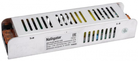 Драйвер NAVIGATOR 71 466 ND-P120-IP20-12V - КОЛОРЛОН ВТД Новосибирск