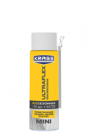 Пена монт KRASS ULTRAFLEX Mini Всесезонная 0,25л Россия - КОЛОРЛОН ВТД Новосибирск