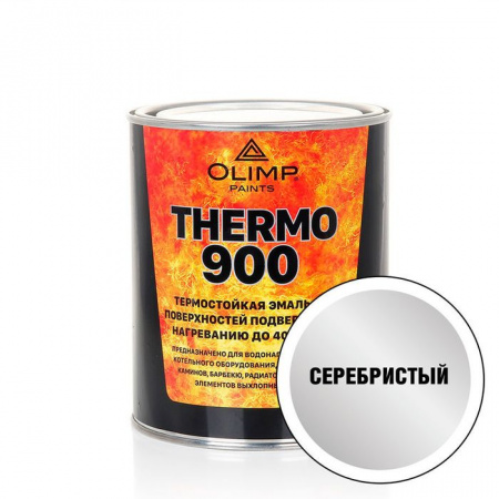 OLIMP Эмаль термостойкая серебристая 700°С (0,8л; 6шт) - КОЛОРЛОН ВТД Новосибирск