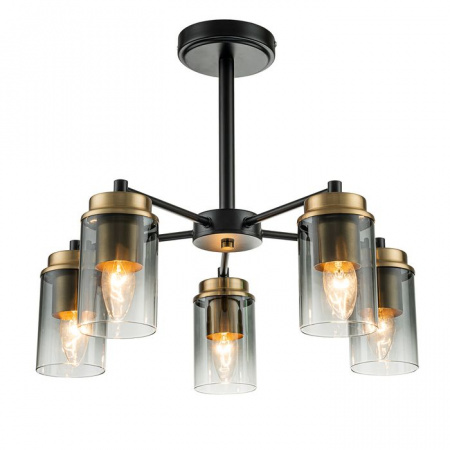 Люстра Escada 2118/5P E14*40W Black/Brass - КОЛОРЛОН ВТД Новосибирск