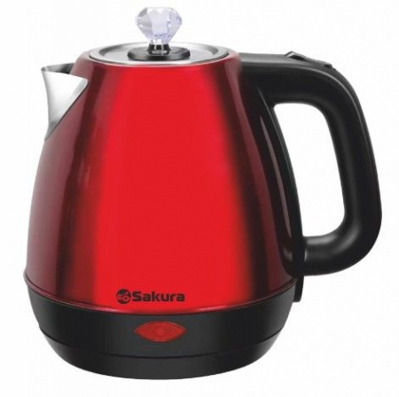 SAKURA Чайник электр SA-2188RB (1.8) красн/черн - КОЛОРЛОН ВТД Новосибирск