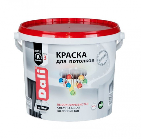 "DALI" краска акриловая для потолков - 5л. - КОЛОРЛОН ВТД Новосибирск