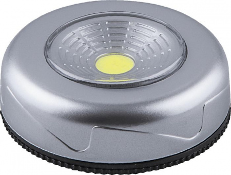 23374 FN1204 1LED 2W светильник-кнопка 69*25мм, серебро - КОЛОРЛОН ВТД Новосибирск