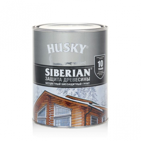 HUSKY SIBERIAN «Грунт для дерева» бесцветный (0,9л; 6шт) - КОЛОРЛОН ВТД Новосибирск