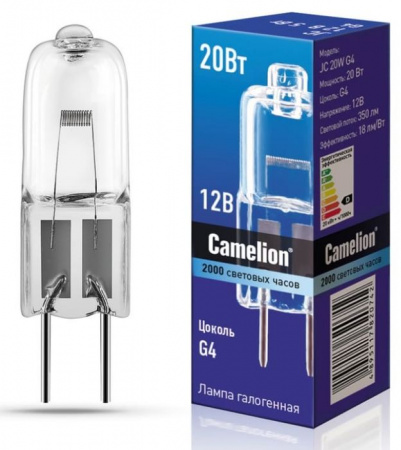 Camelion JC 20W G4 12V  без рефлектора - КОЛОРЛОН ВТД Новосибирск