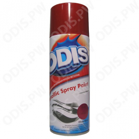 344 Краска-спрей ODIS блестящий красный мет. - КОЛОРЛОН ВТД Новосибирск