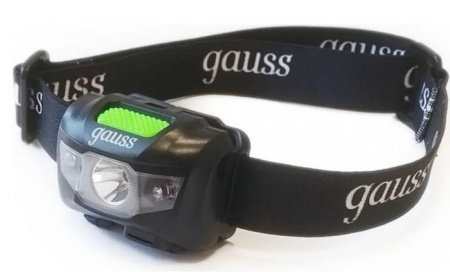 Фонарь налобный Gauss  GFL405 3W 130lm Li-ion 600mAh LED - КОЛОРЛОН ВТД Новосибирск