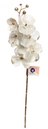 Искусственные цветы "FLOWERS GLAMOUR" 72см Орхидея белая 993-0965 - КОЛОРЛОН ВТД Новосибирск