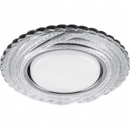 40504 CD4037 20LED*2835SMD 4000K, GX53, без лампы, прозрачный, хром - КОЛОРЛОН ВТД Новосибирск