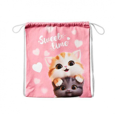 Сумка д/обуви КОКОС 36*44см "Cute cats" 250095 полиэстер,1отд. - КОЛОРЛОН ВТД Новосибирск