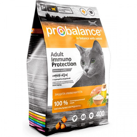 ProBalance корм сух.д/кошек 400г Immuno Protection кур/индей - КОЛОРЛОН ВТД Новосибирск