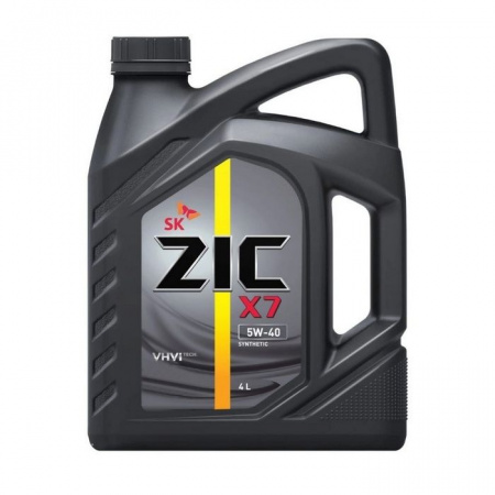 Моторное масло ZIC X7 5W40 синт  4л (4 шт/уп) - КОЛОРЛОН ВТД Новосибирск