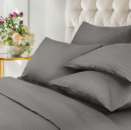 КПБ "Verossa" Stripe Евро 2542 70032ST13 23 Gray (серый) - КОЛОРЛОН ВТД Новосибирск