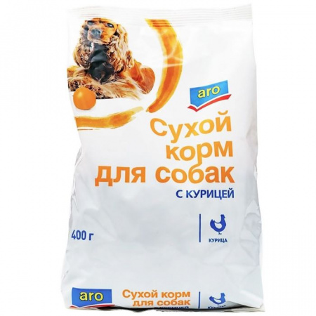 400Г СУХОЙ КОРМ ARO ДЛЯ СОБАК КУРИЦА - КОЛОРЛОН ВТД Новосибирск