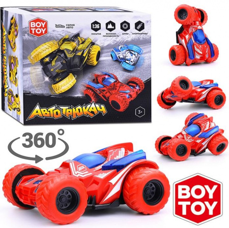 BT0016-3 Машина "Автотрюкач" в коробке (красный) BOY TOY - КОЛОРЛОН ВТД Новосибирск