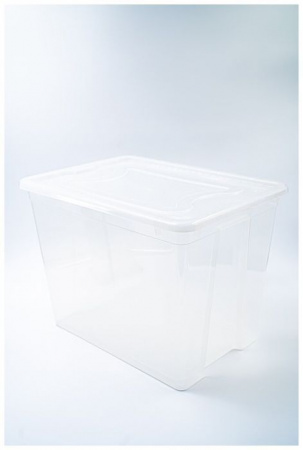 Контейнер бытовой с крышкой 20,8 L. 390х280х280 kont6-1 (прозрачный) - КОЛОРЛОН ВТД Новосибирск