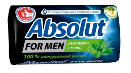 мыло туал 90гр Абсолют антибакт Nature Лемонграсс и мята  Весна - КОЛОРЛОН ВТД Новосибирск