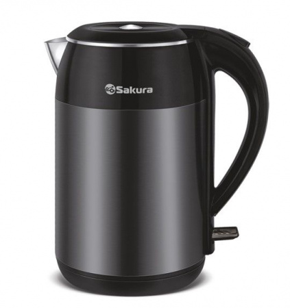 SAKURA Чайник электр SA-2154S (1.8) Premium нерж металлик д - КОЛОРЛОН ВТД Новосибирск