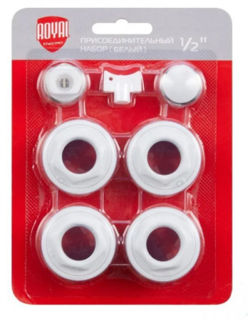 Комплект монтажный Royal Thermo 1”х 1/2" белый - КОЛОРЛОН ВТД Новосибирск