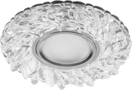 28987 CD915 15LED*2835 SMD 4000K, MR16 G5.3, прозрачный, хром - КОЛОРЛОН ВТД Новосибирск