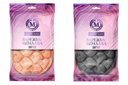 ***Мочалка-варежка MAGICARE для тела 24х17см 1шт.4004-001 - КОЛОРЛОН ВТД Новосибирск