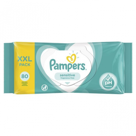PAMPERS Детские влажные салфетки Sensitive 80 ПрепакКор - КОЛОРЛОН ВТД Новосибирск