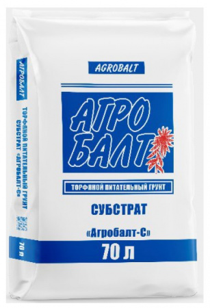 Субстракт Агробалт-С 70л, на основе верхового торфа - КОЛОРЛОН ВТД Новосибирск
