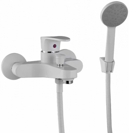 PL3205-8смеситель ванно-душевой с душевым гарнитуромбелый/хром - КОЛОРЛОН ВТД Новосибирск