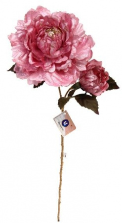 Искусственные цветы "FLOWERS GLAMOUR" 60см Пионы 2 цветка розовые 993-0982 - КОЛОРЛОН ВТД Новосибирск