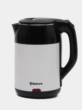 SAKURA Чайник электр SA-2168BW (1.8) черн/бел - КОЛОРЛОН ВТД Новосибирск